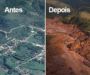 Rompimento de barragem da Samarco deixa ao menos 2 mortos