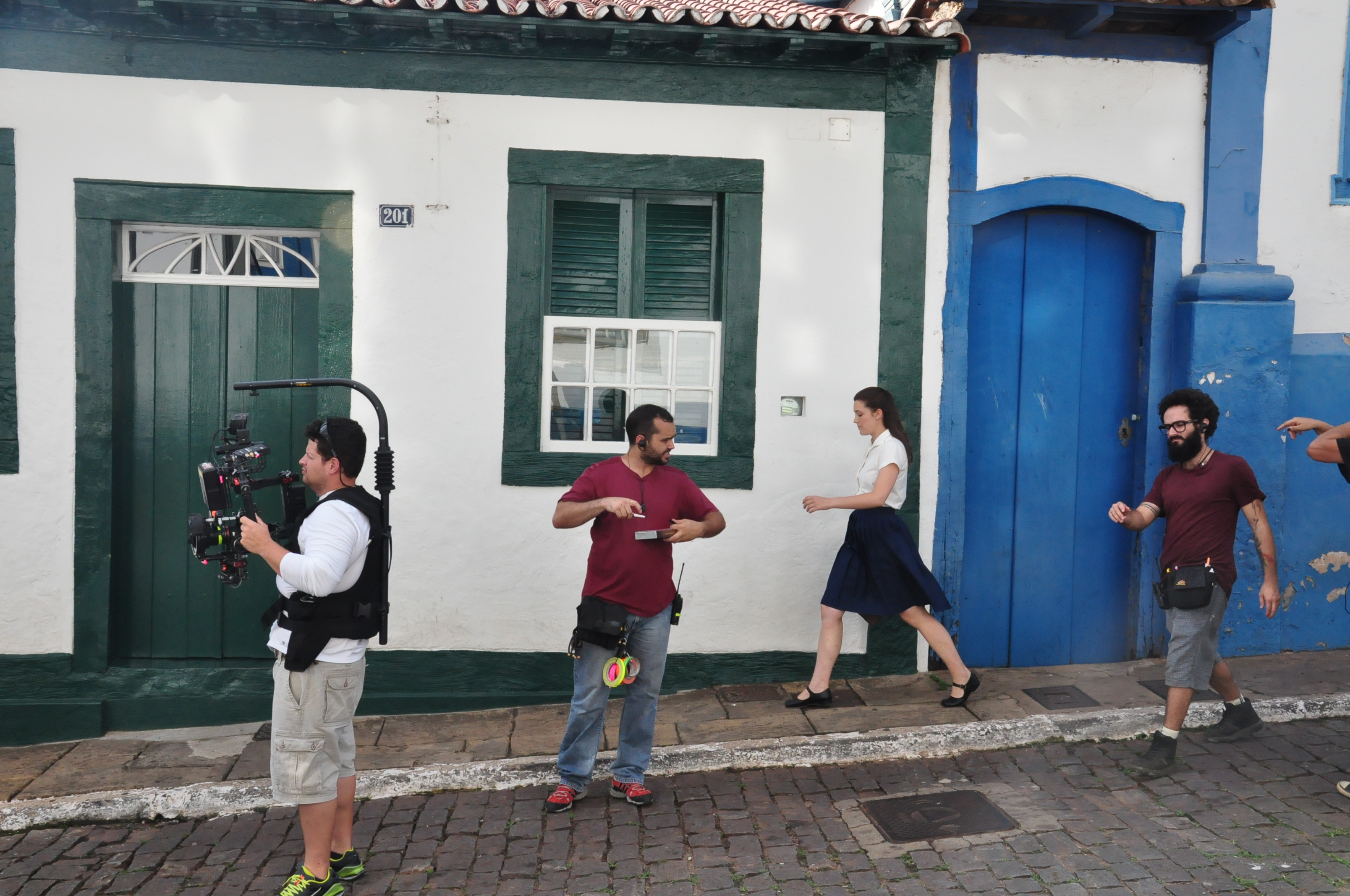 Set de filmagem invade as ruas da cidade