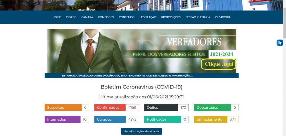 Legislativo sem informação!