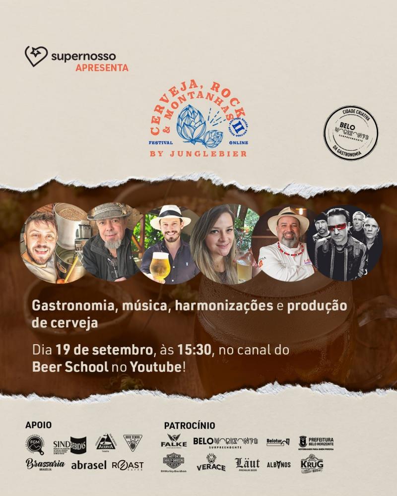 Festival de Cervejas Artesanais Junglebier - II Edição online Cerveja, Rock e montanhas