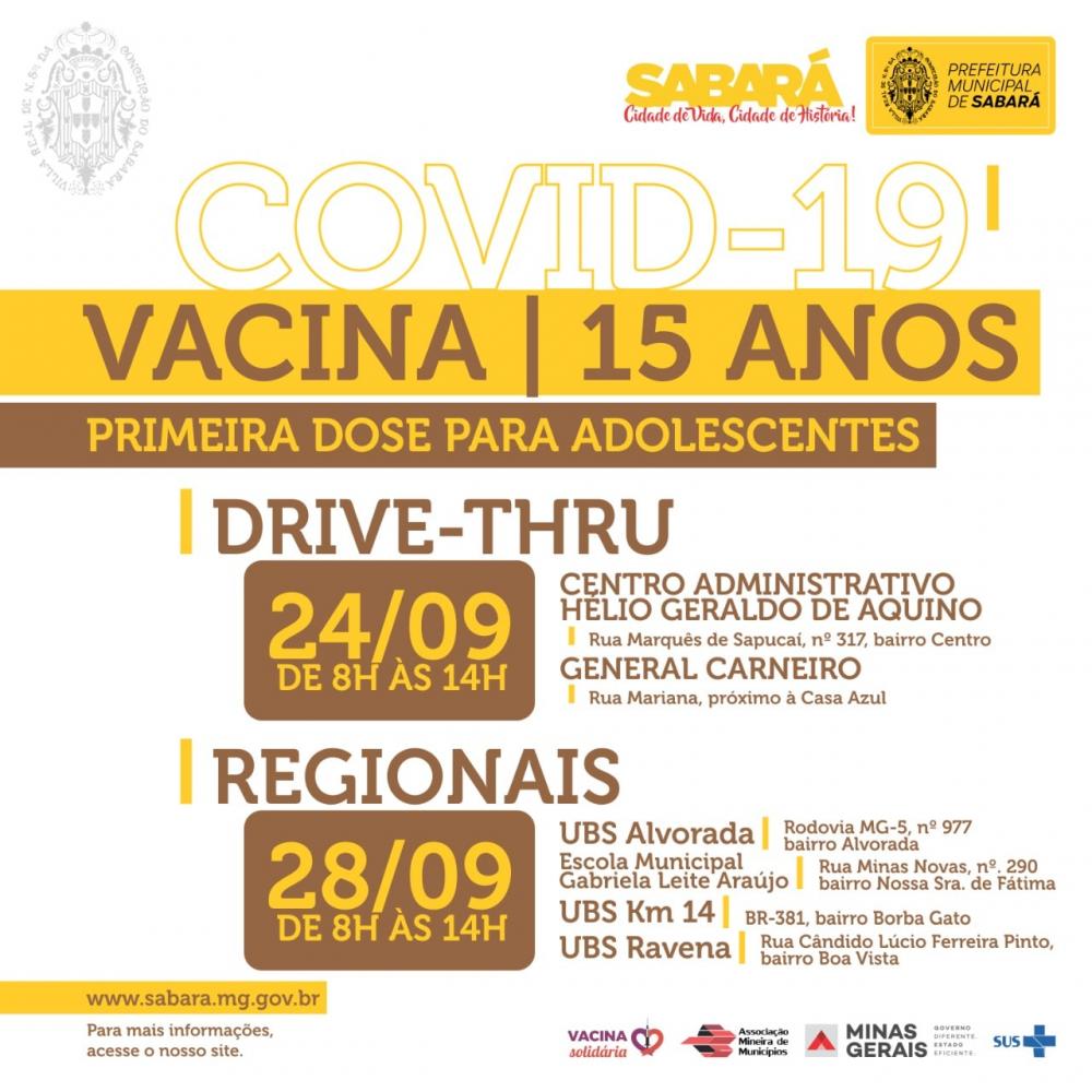 Vacinação 15 anos