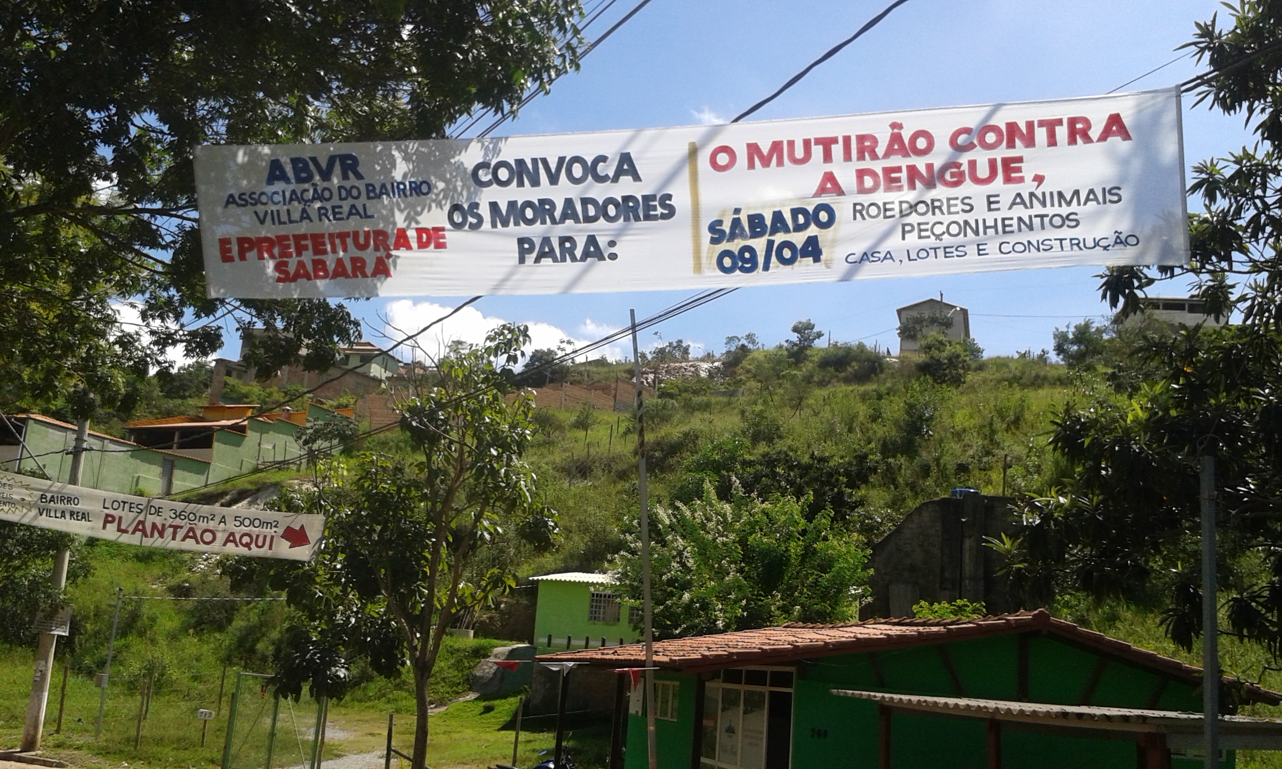 Bairro Villa Real e Prefeitura unidos contra a Dengue 