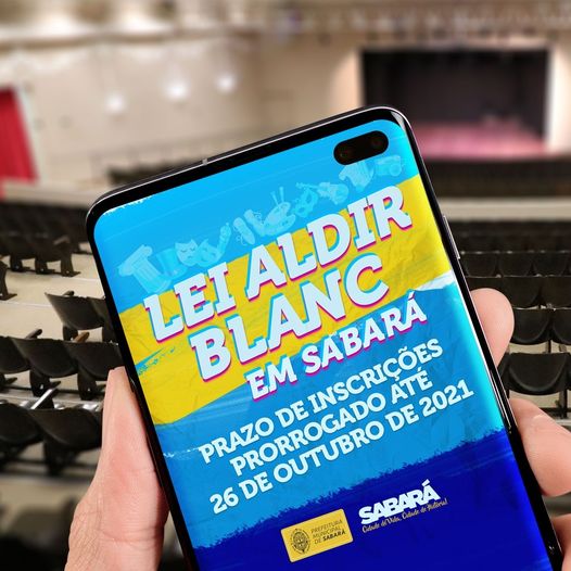 Prefeitura prorroga prazo de inscrição da Lei Aldir Blanc 2021