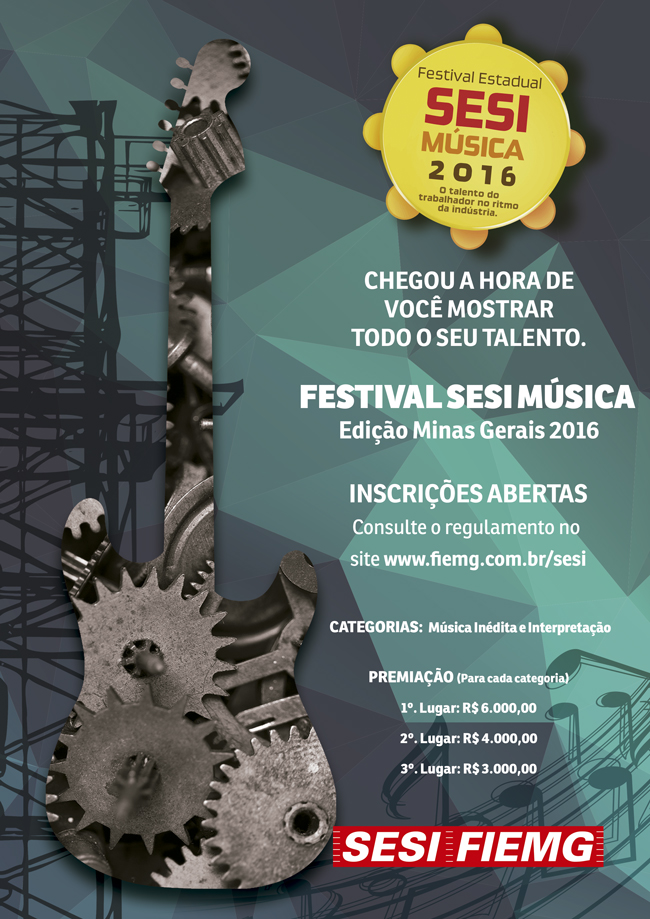 Talentos do setor Industrial já podem se inscrever para o Festival SESI Música