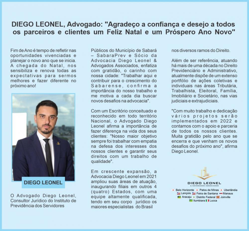 DIEGO LEONEL, Advogado: