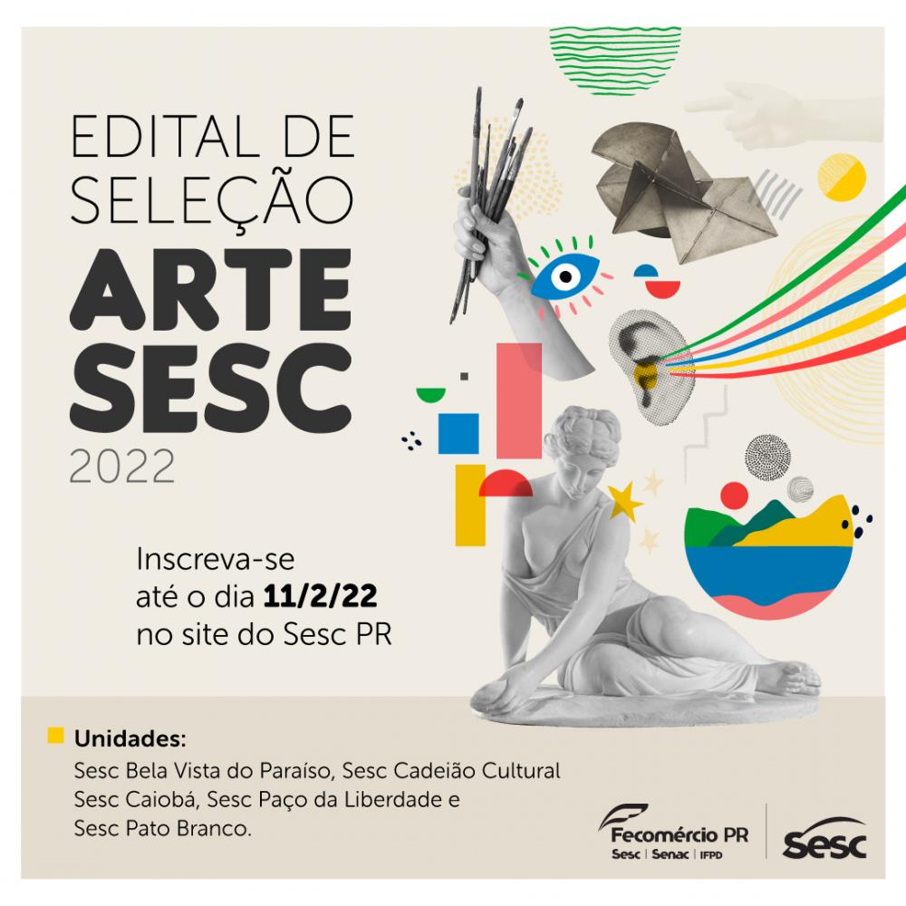 Sesc PR abre seleção de propostas de exposições artísticas para 2022