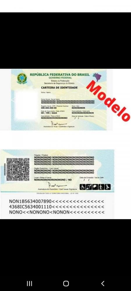Nova carteira de identidade será emitida em Minas Gerais neste semestre de 2022