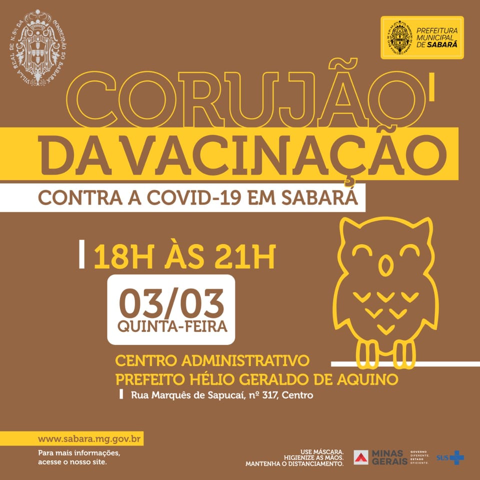 Hoje é dia de Corujão da vacinação