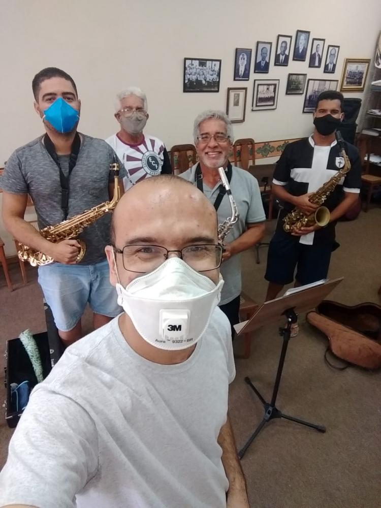 Banda Santa Cecília retoma atividades presenciais 