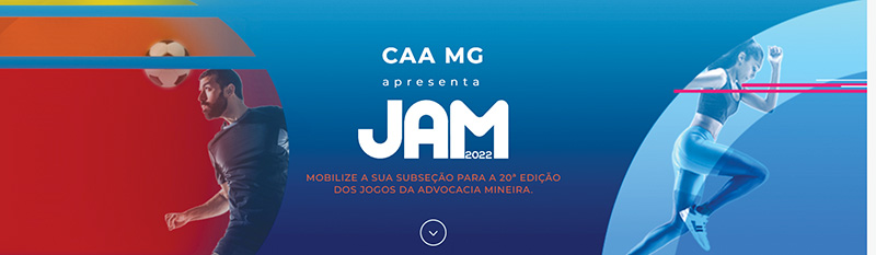 Site dos Jogos da Advocacia Mineira (JAM) da Caixa de Assistência dos Advogados está no ar