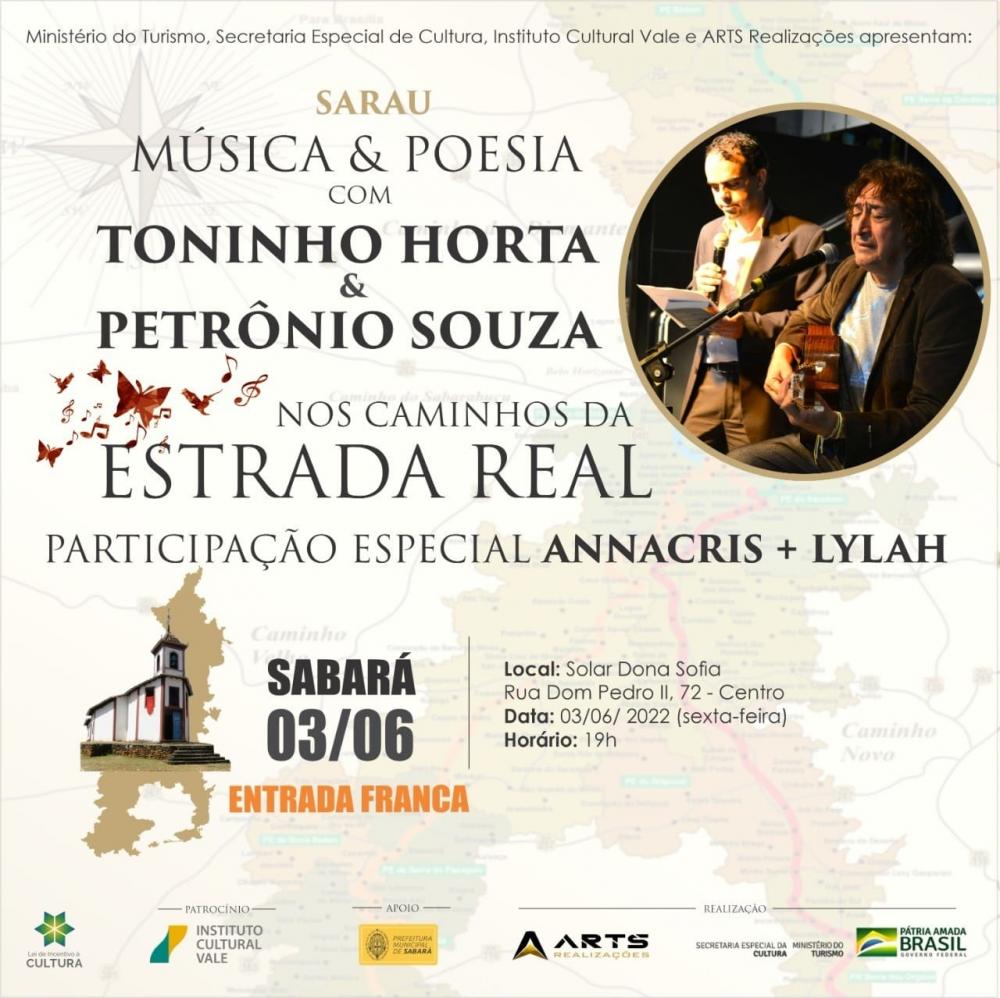 SARAU ‘MÚSICA & POESIA’ tem reestreia hoje sexta-feira