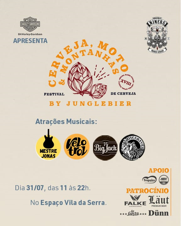 Festival de Cervejas Artesanais Junglebier– Edição Cerveja, Moto e Montanhas