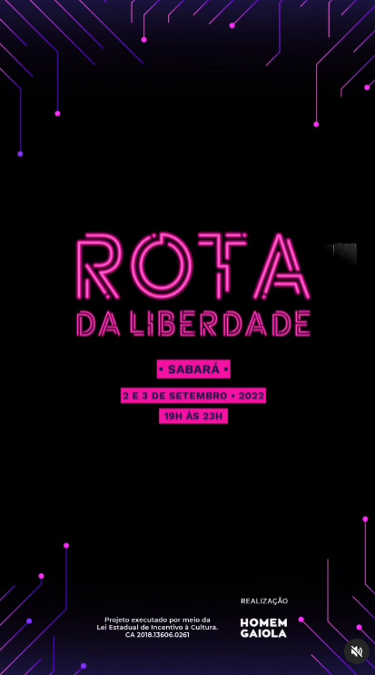 Rota da liberdade iluminará Sabará hoje sexta-feira e sábado