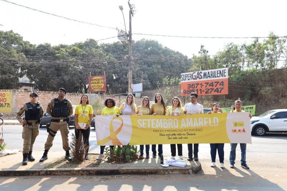 Prefeitura de Sabará promove blitz educativa de prevenção ao suícidio