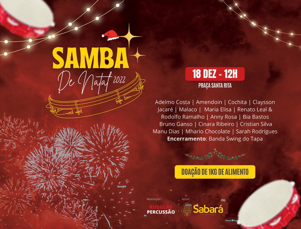 Festa, samba, música e solidariedade