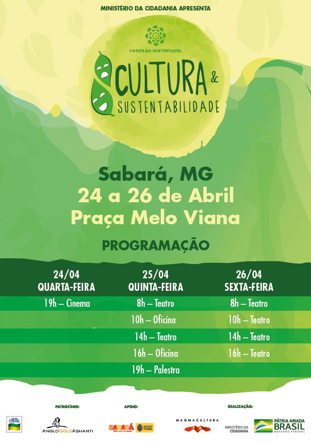 Projeto “Cultura e Sustentabilidade” leva teatro, cinema e oficinas de reciclagem a Goiás e MG