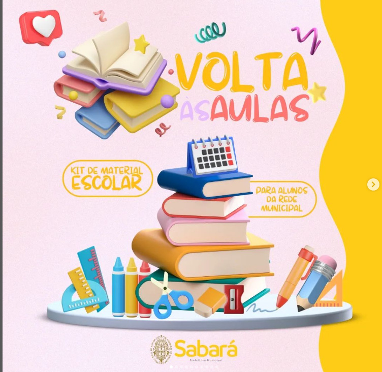 Prefeitura de Sabará prepara Kits Escolares para ser entregue a alunos das escolas municipais