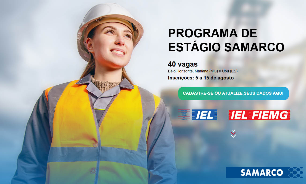 Samarco abre vagas para programa de estágio