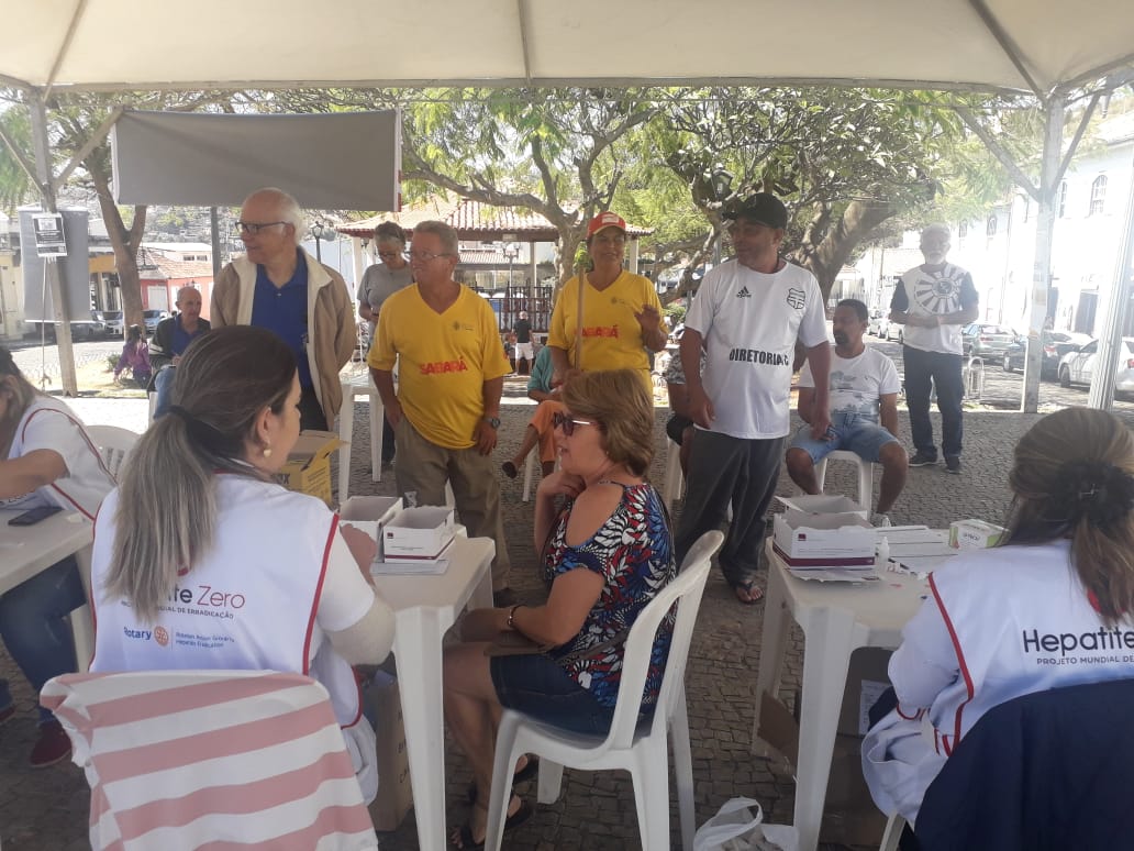 Rotary Club realiza mutirão de testes rápidos de Hepatite B e C 