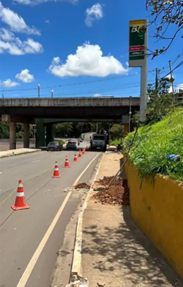 Avenida Prefeito Vitor Fantini recebe obras de extensão da rede elétrica