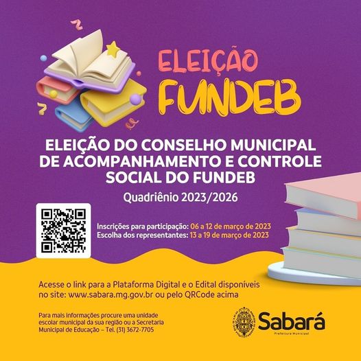 Aberta as inscrições para eleição dos novos membros do CACS/FUNDEB