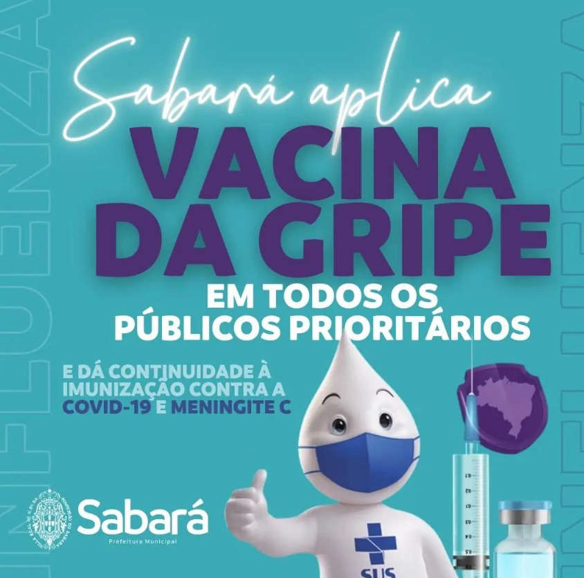 Vacinação contra Gripe começa hoje em Sabará