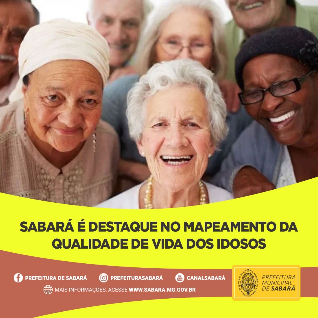 Sabará é destaque no Mapeamento da Qualidade de Vida dos Idosos