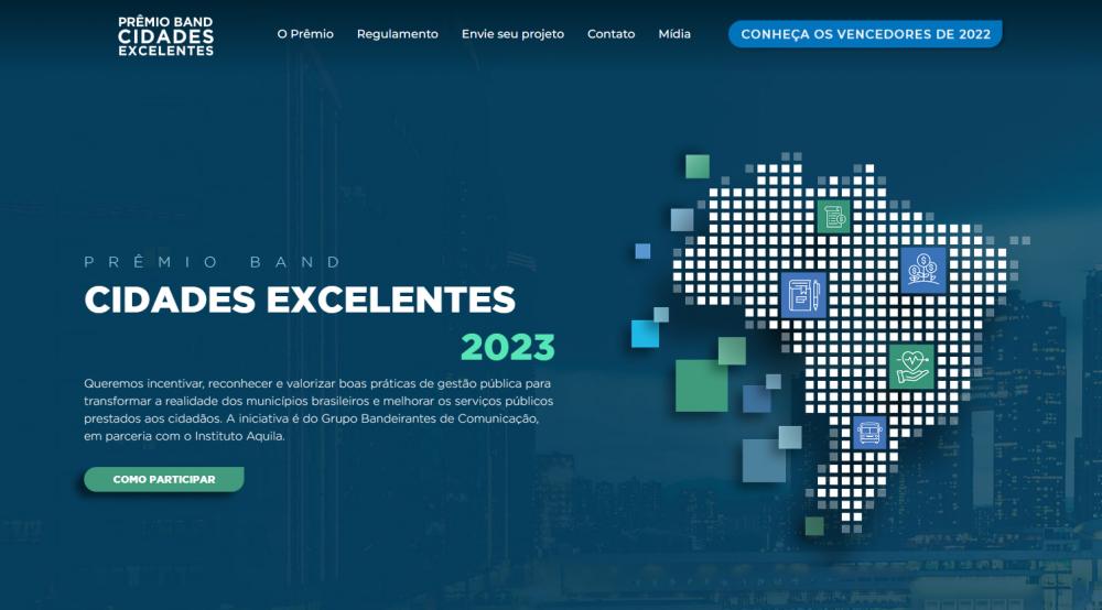 Grupo Bandeirantes lança a terceira edição do “Prêmio Band Cidades Excelentes”