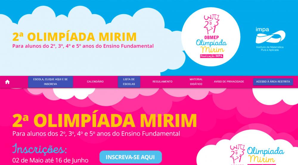 Falta 1 mês para o fim das inscrições na 2ª Olimpíada Mirim - OBMEP