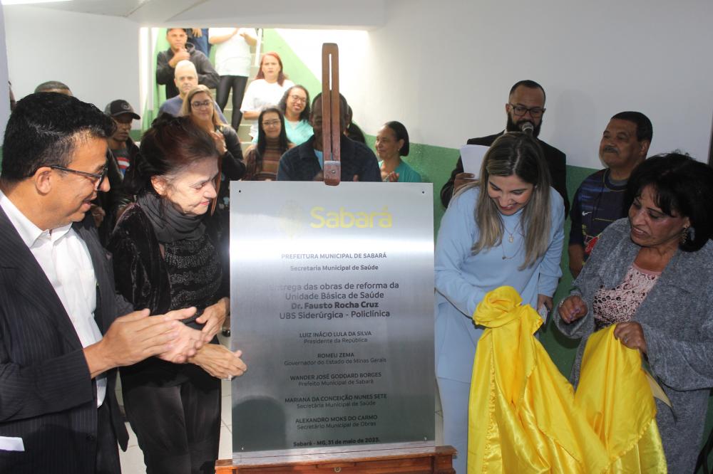Prefeitura de Sabará entrega Policlínica totalmente reformada e faz homenagem ao saudoso médico Dr. Fausto Rocha Cruz