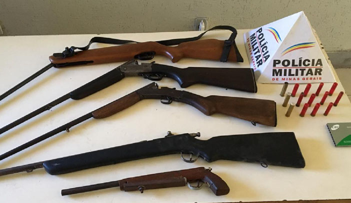Polícia Militar apreende cinco armas no bairro Nossa Senhora de Fátima