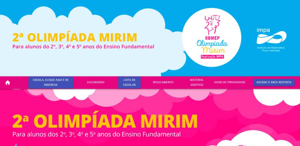 Inscrições para 2ª Olimpíada Mirim-OBMEP terminam nesta sexta-feira (16)