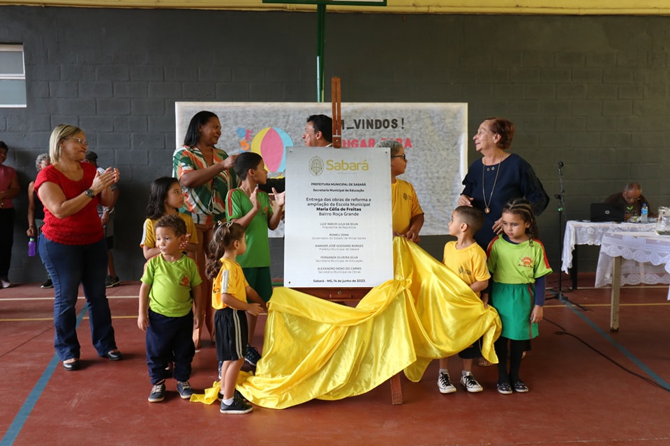 Prefeitura entrega obras de reforma e ampliação da escola municipal Maria Célia de Freitas em Roça Grande