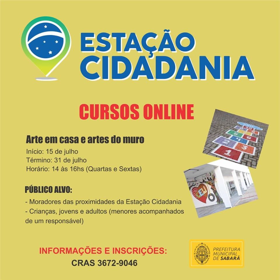 Prefeitura de Sabará e Governo Federal promovem cursos gratuitos
