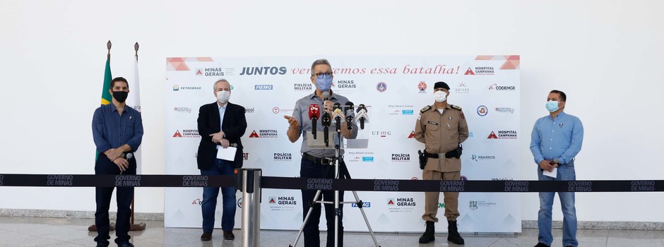 Romeu Zema determina abertura do Hospital de Campanha em Belo Horizonte 