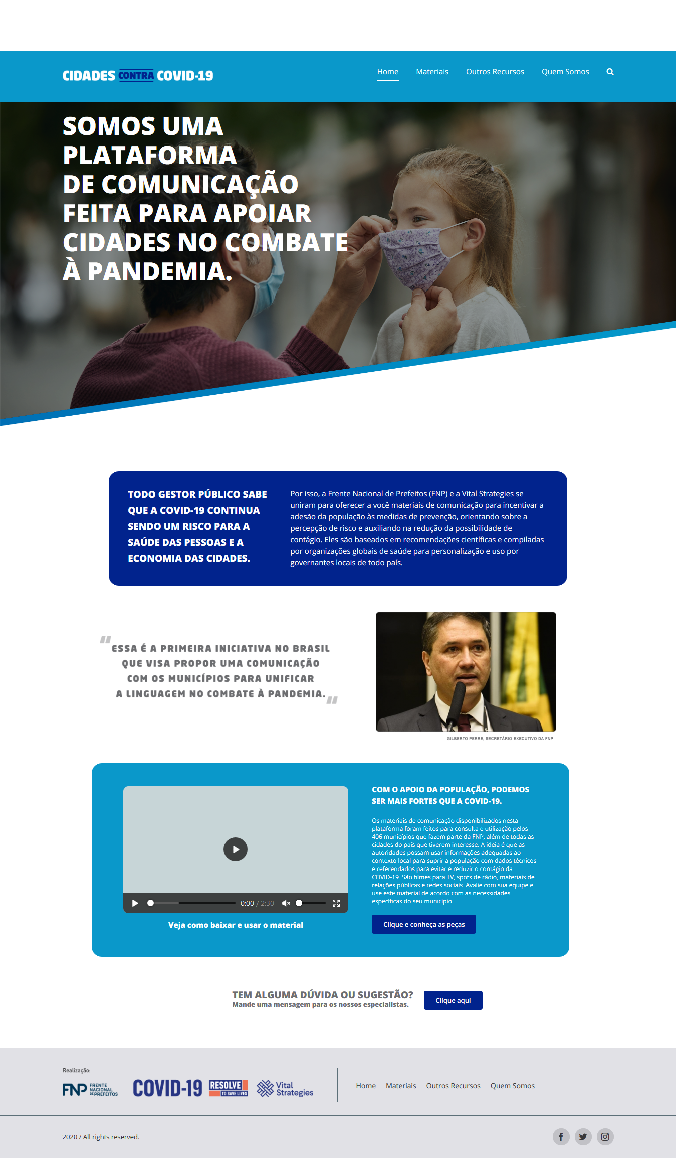 Campanha multiplataforma ajudará municípios