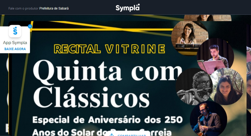 Quinta com Clássicos especial do 250º Aniversário do Solar do Padre Correia em Sabará