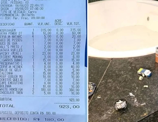 Homens são presos após torrar R$ 1 mil em calcinha, bebidas e salgadinhos
