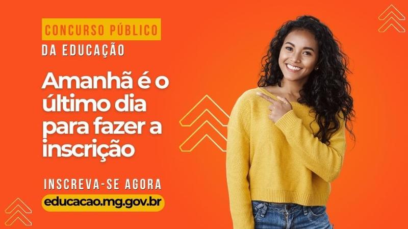 Inscrições do concurso da Educação terminam hoje terça-feira (29/8)