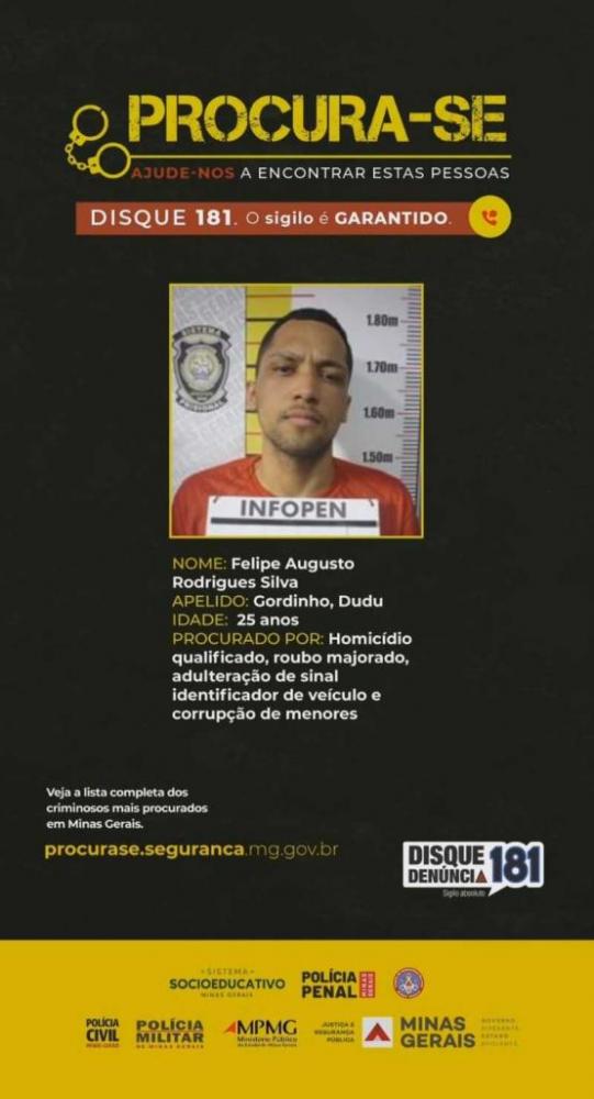 Quarto alvo da lista dos criminosos mais procurados de Minas Gerais é encontrado