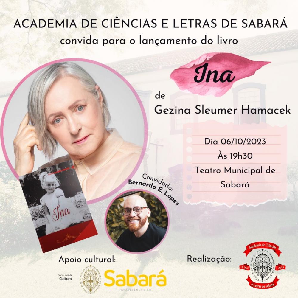 Gezina Sleumer Hamacek lança livro autobiográfico em Sabará