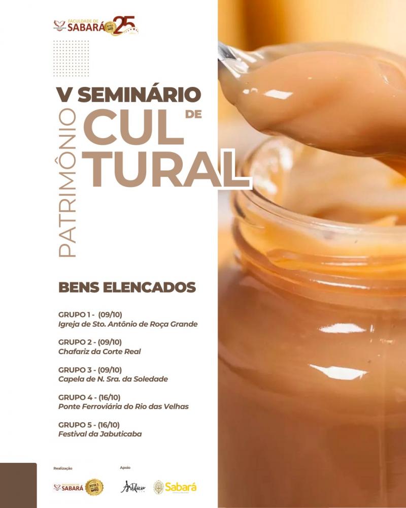 Faculdade de Sabará realiza V Seminário de Patrimônio Cultural