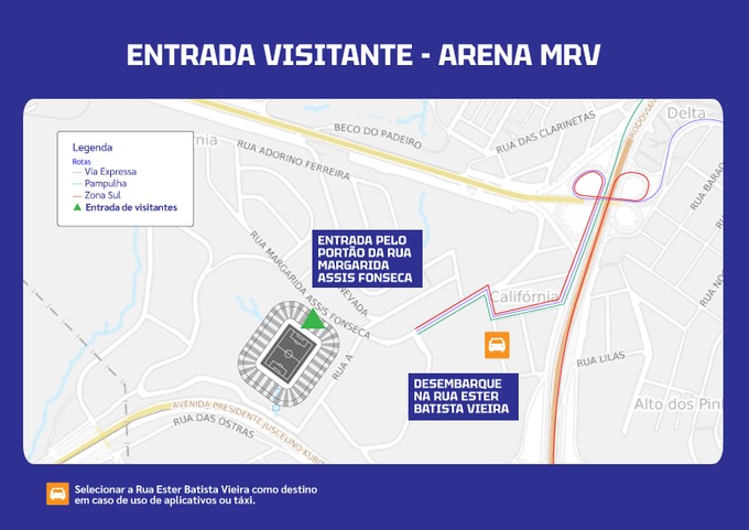 Cruzeiro orienta torcedores para o clássico na Arena MRV