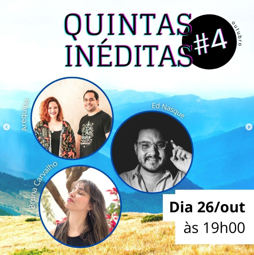 Hoje tem Mostra Quintas Inéditas #4, palco para artistas independentes no Teatro Municipal de Sabará