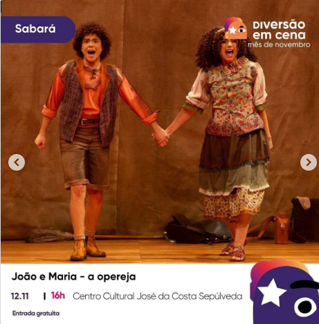 Vem correndo para conferir as atrações do mês de novembro em Sabará!