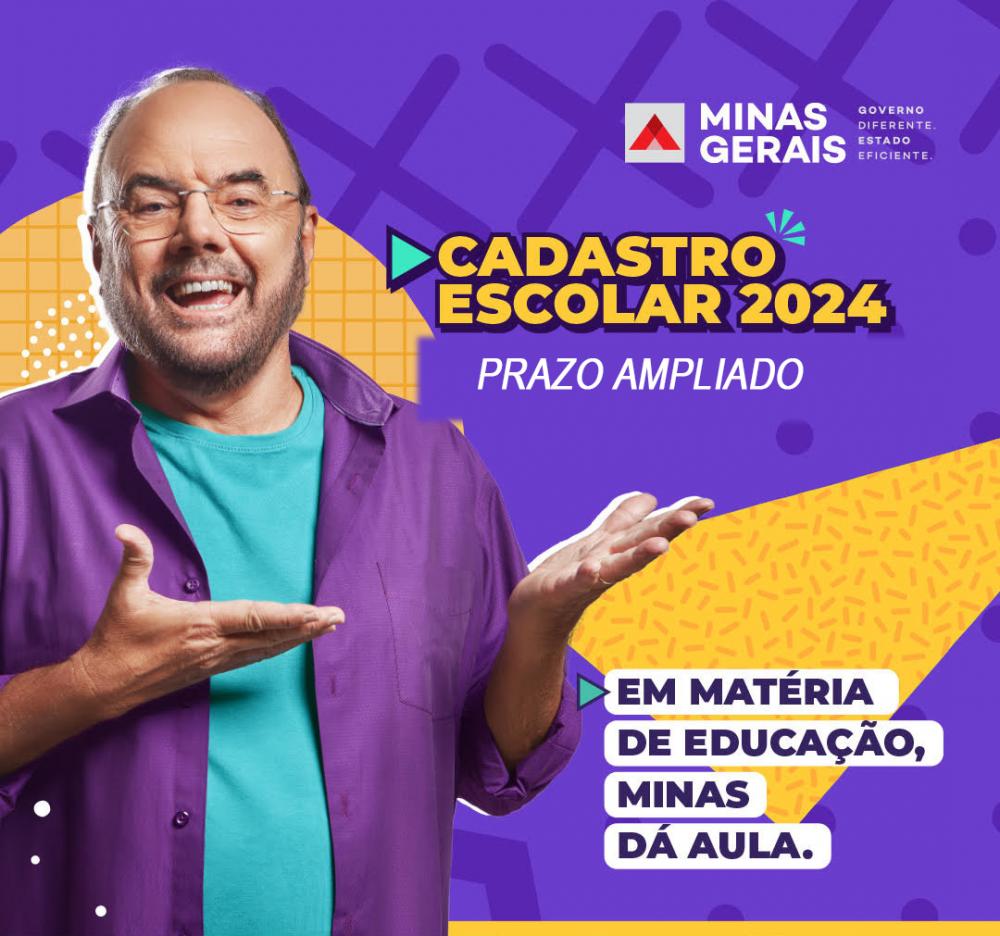 Prazo para realização do Cadastro Escolar 2024 na rede pública de Minas Gerais é ampliado
