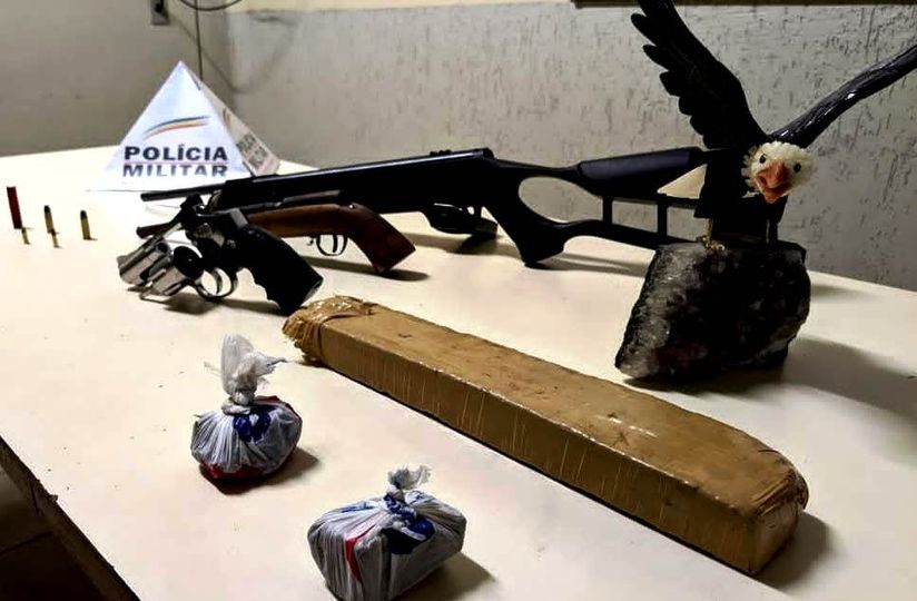 Apreensões de armas e drogas nos bairros Itacolomi e Rosário I