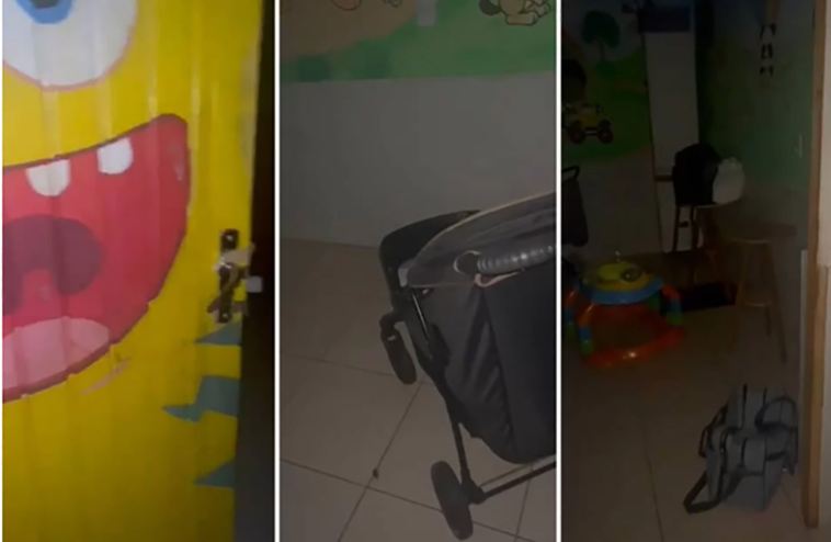 Mãe encontra filho trancado no escuro com baratas em creche