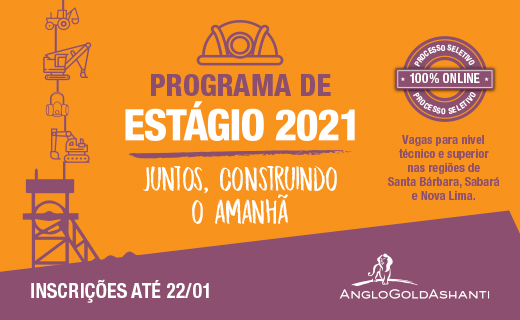 AngloGold Ashanti disponibiliza vagas de estágio