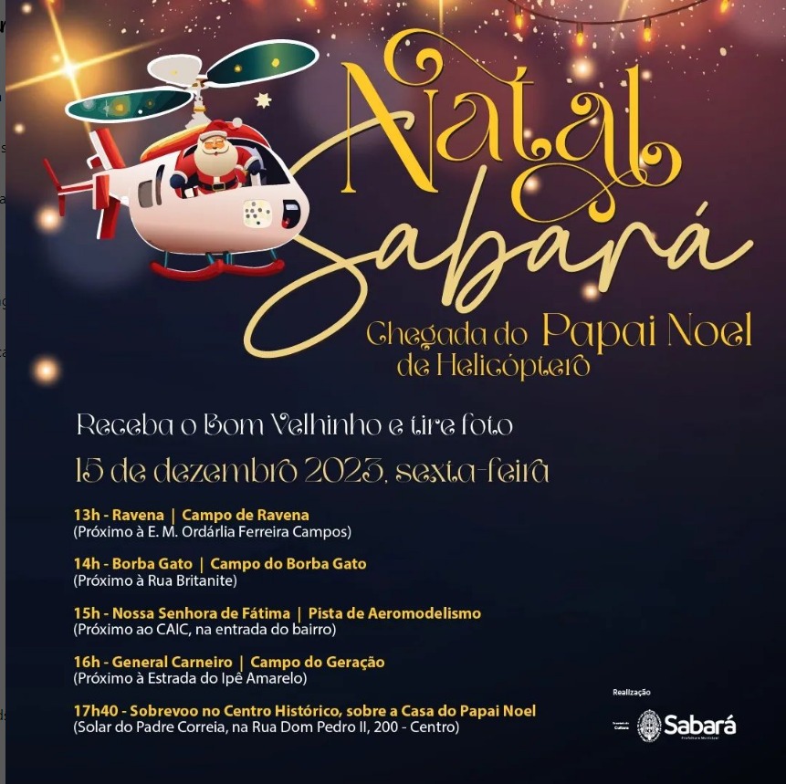 Quer conhecer a Casa do Papai Noel? Então vem para Sabará!